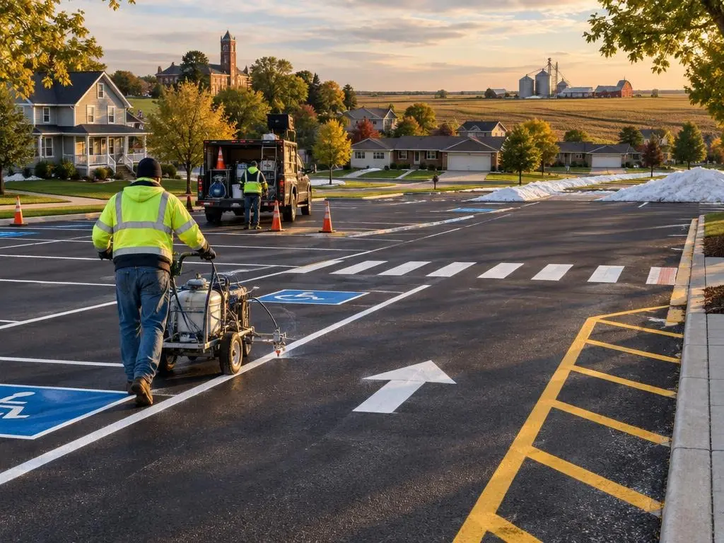 Parking Lot Striping in Ames, IA